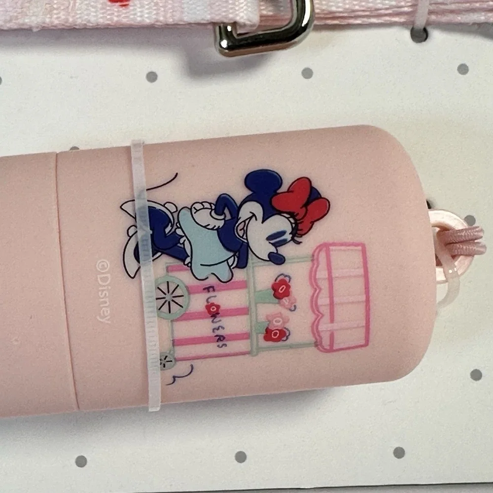 Disney Minnie Mouse Dog Collar Leash Set Pink Waste Bag Holder NWT